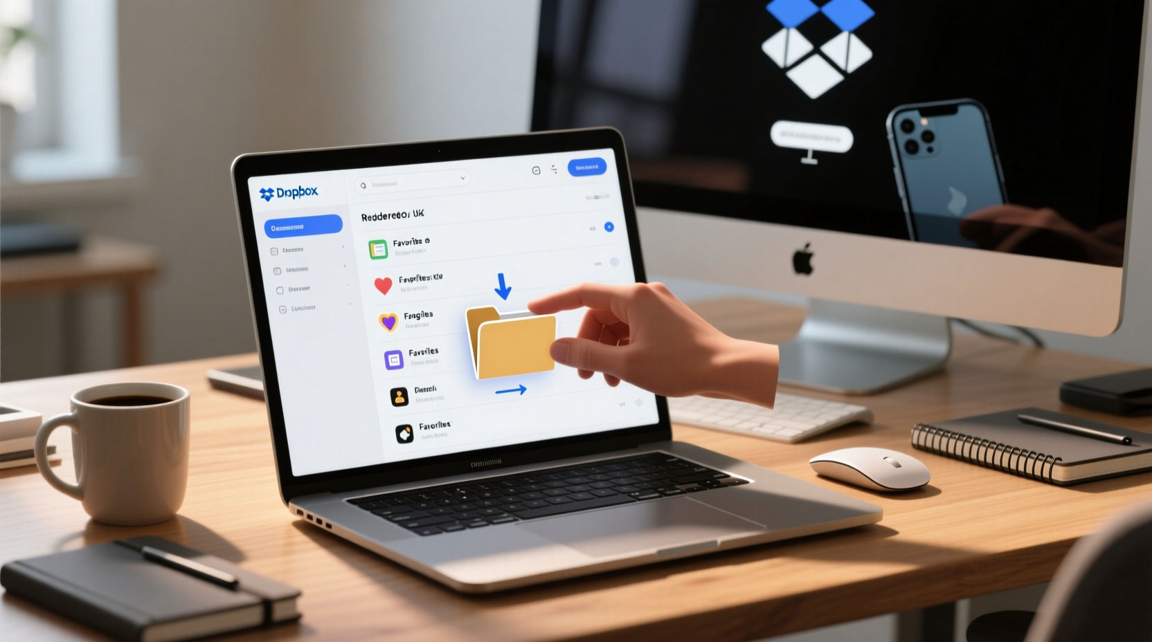 dropbox adds easy computer linking reordered favorites