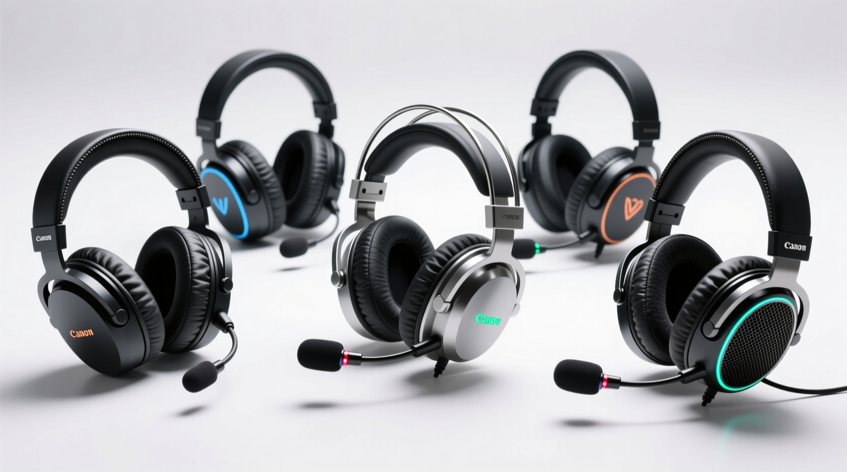 five best headsets with attached microphones