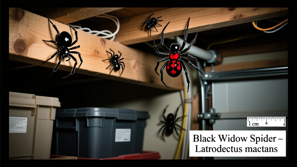 Black Widow Spiders in the Garage: Identification & Control