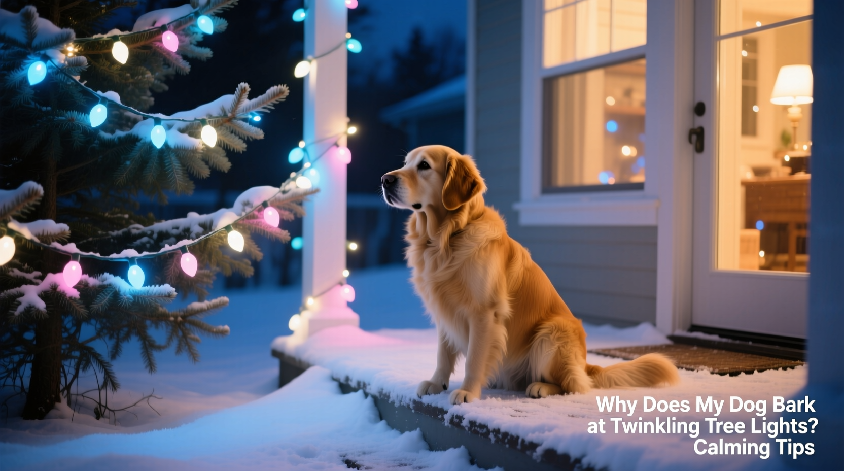 why does my dog bark at twinkling tree lights calming tips