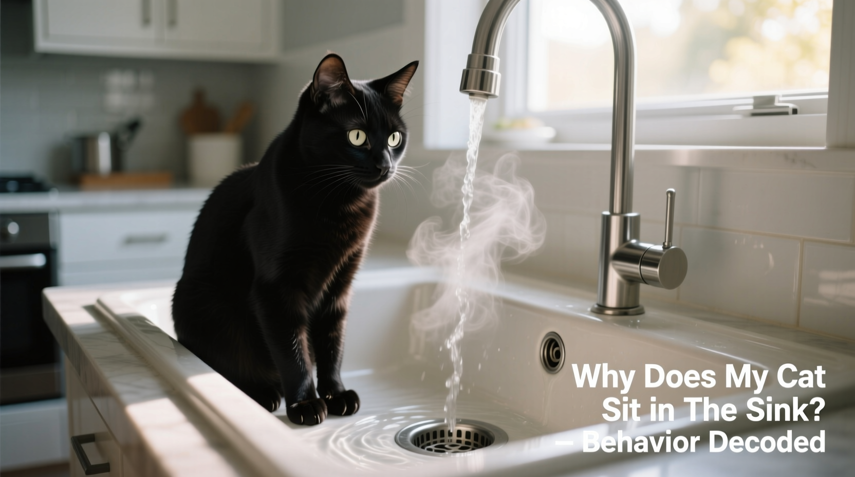 why does my cat sit in the sink drainage behavior decoded
