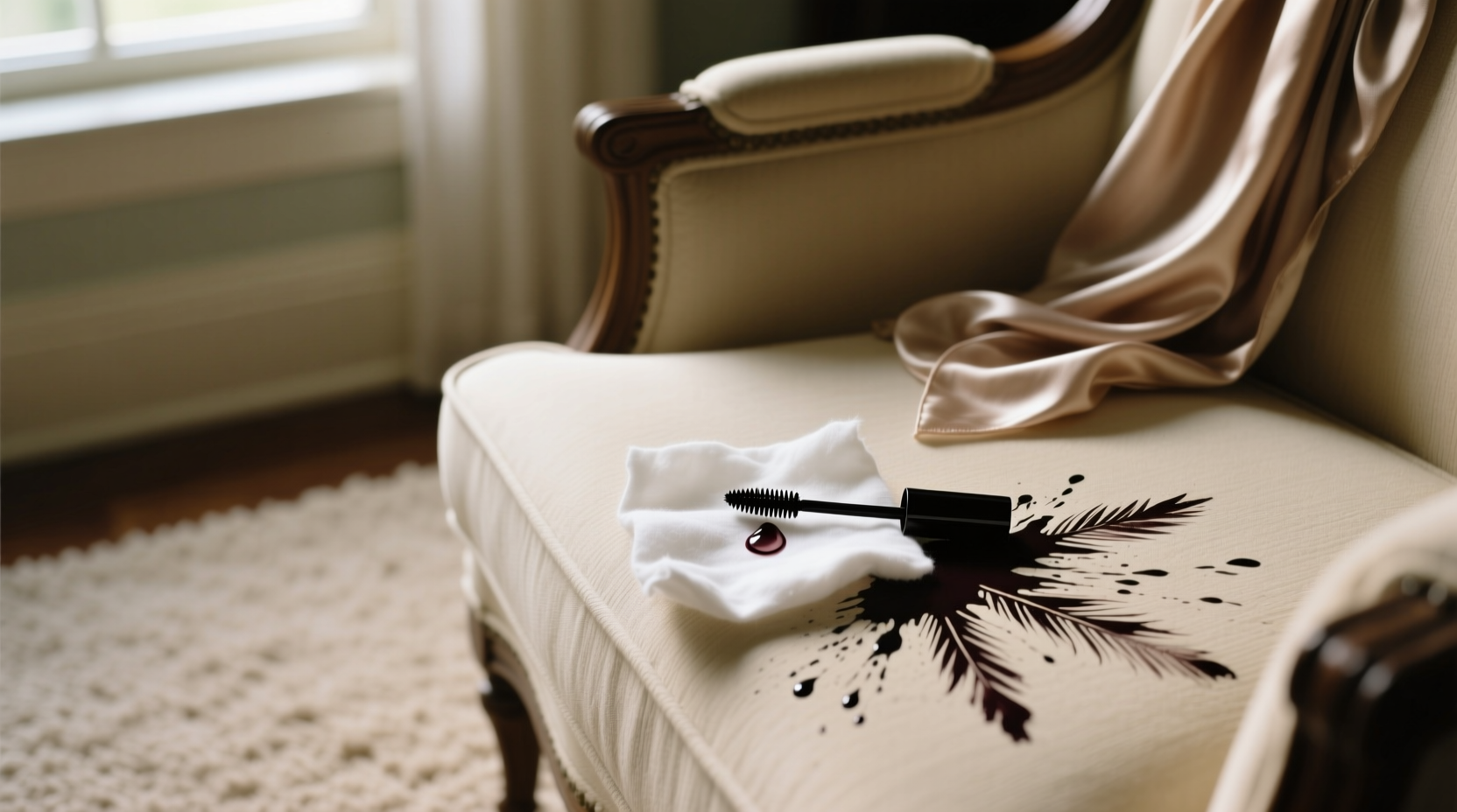 remove mascara stains clothes carpet upholstery