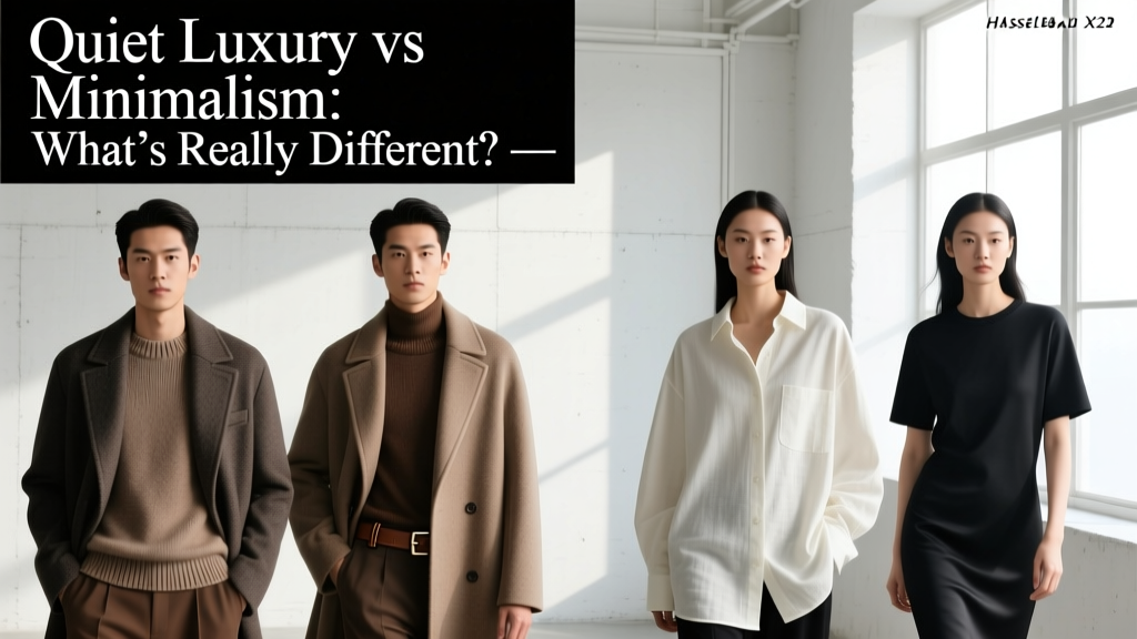 Quiet Luxury vs Minimalism: What’s Really Different?