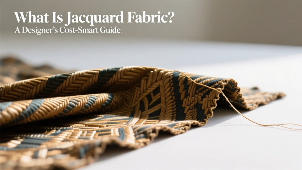 What Is Jacquard Fabric? A Designer’s Cost-Smart Guide