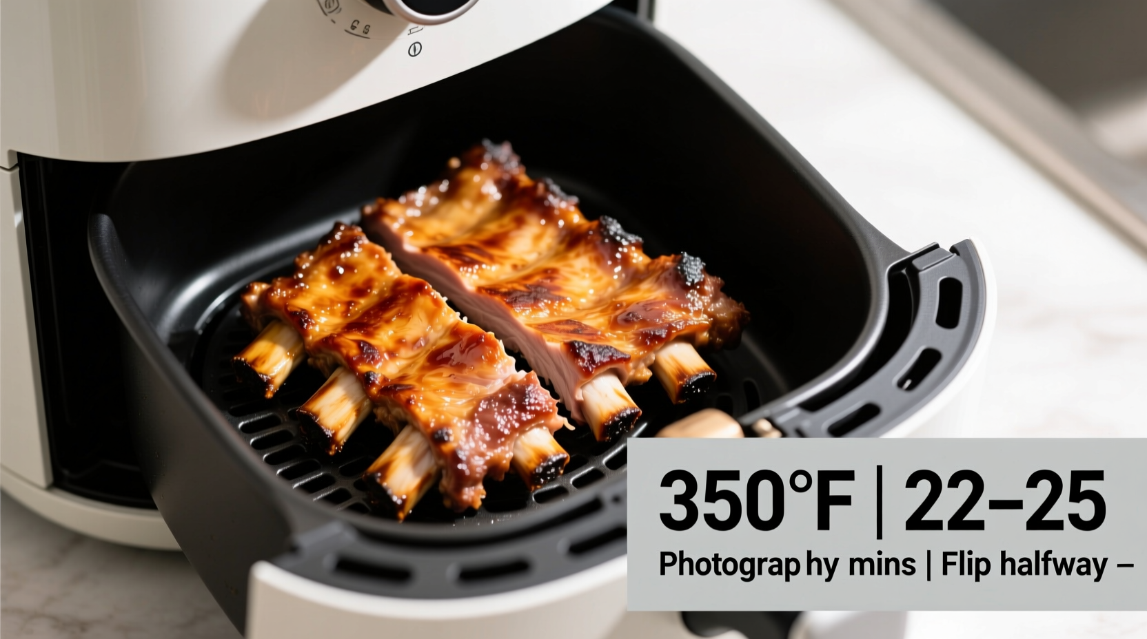 how long to cook spare ribs in air fryer