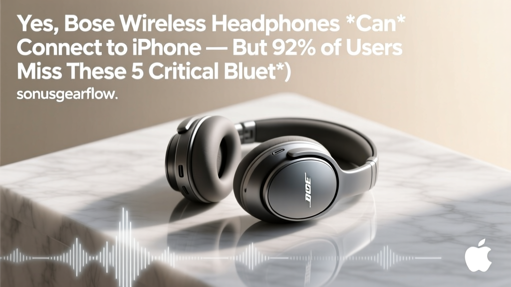 Bose Wireless Headphones iPhone Pairing Guide (2026)