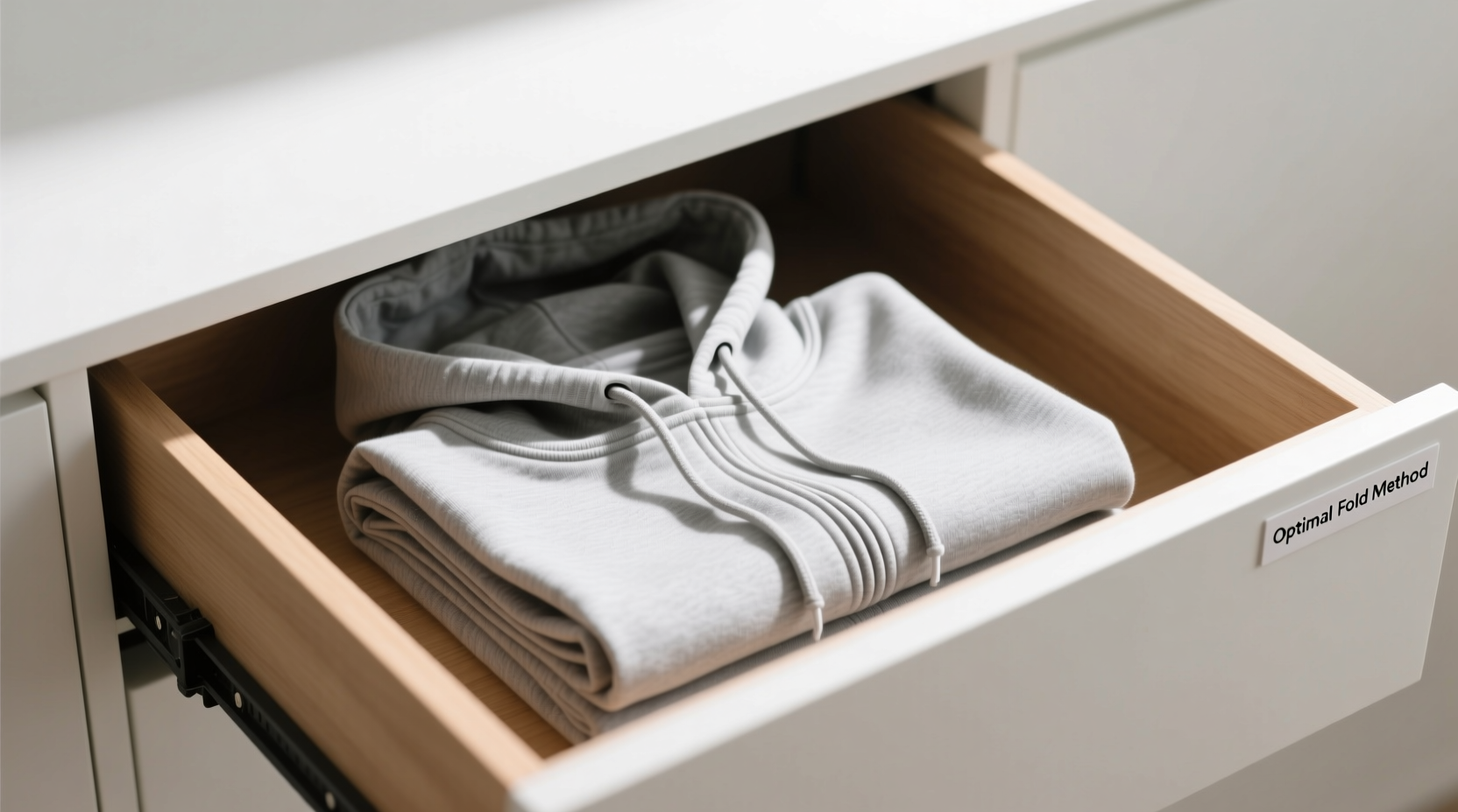 closet organization tips folded vs rolled hoodies