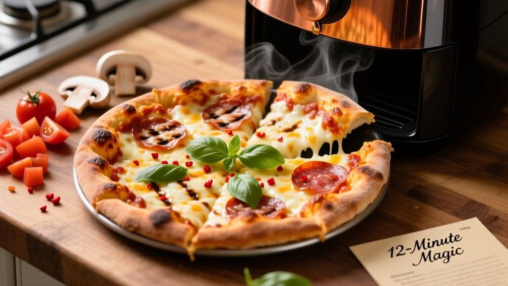 Air Fryer Pan Pizza: Crispy, Cheesy & Ready in 12 Min