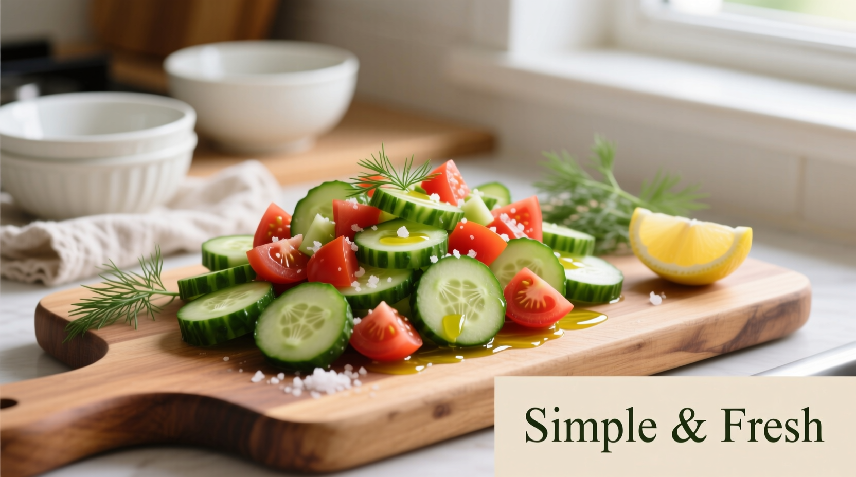 Easy Cucumber Tomato Salad: 5-Ingredient Refreshing Recipe