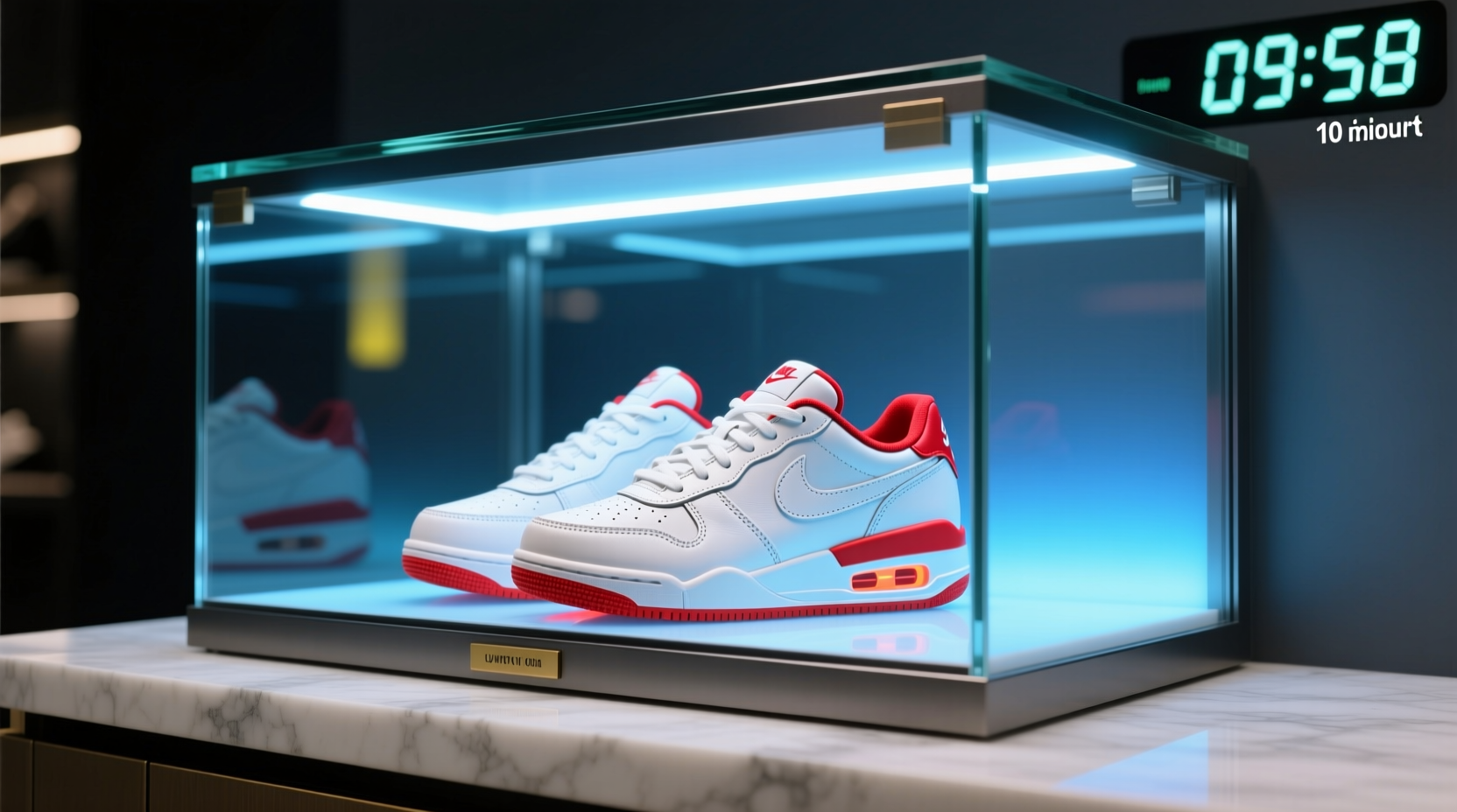 uv protected sneaker storage for collectors