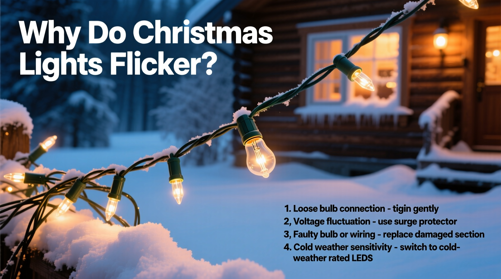 why do some christmas lights flicker causes and easy fixes