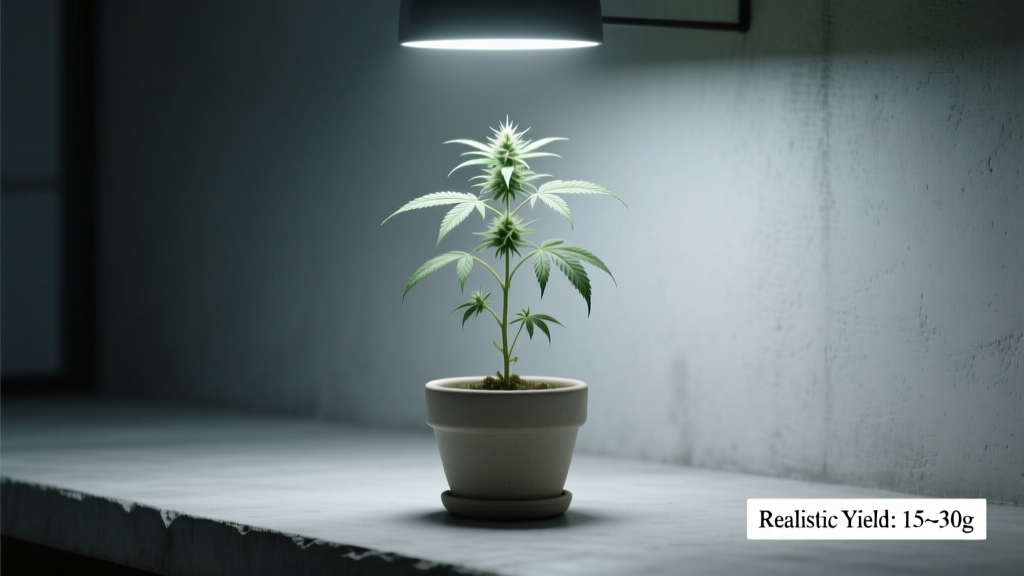 How Much Weed From One Plant Indoors in Low Light?