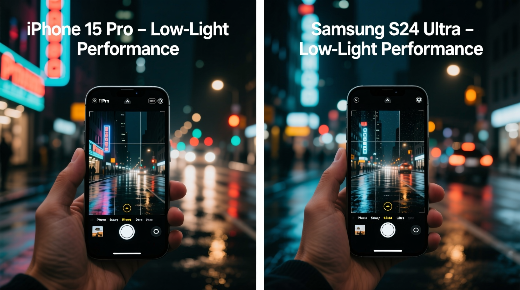 iphone vs samsung camera zoom which handles low light better without grain
