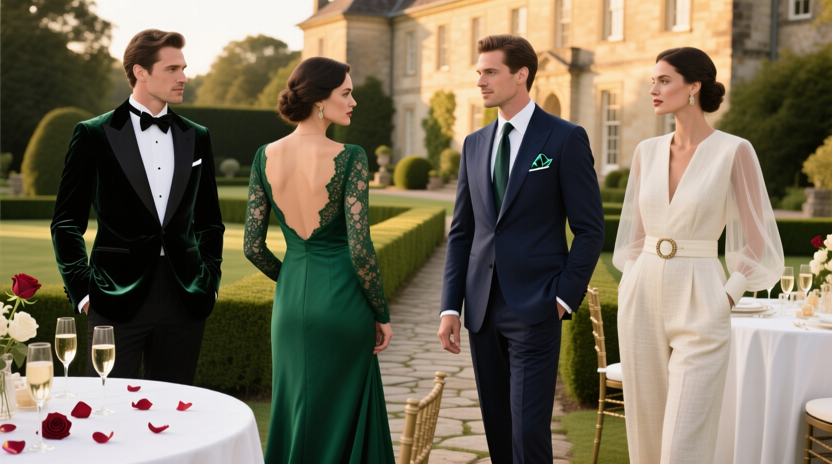 what to wear at a black tie optional wedding