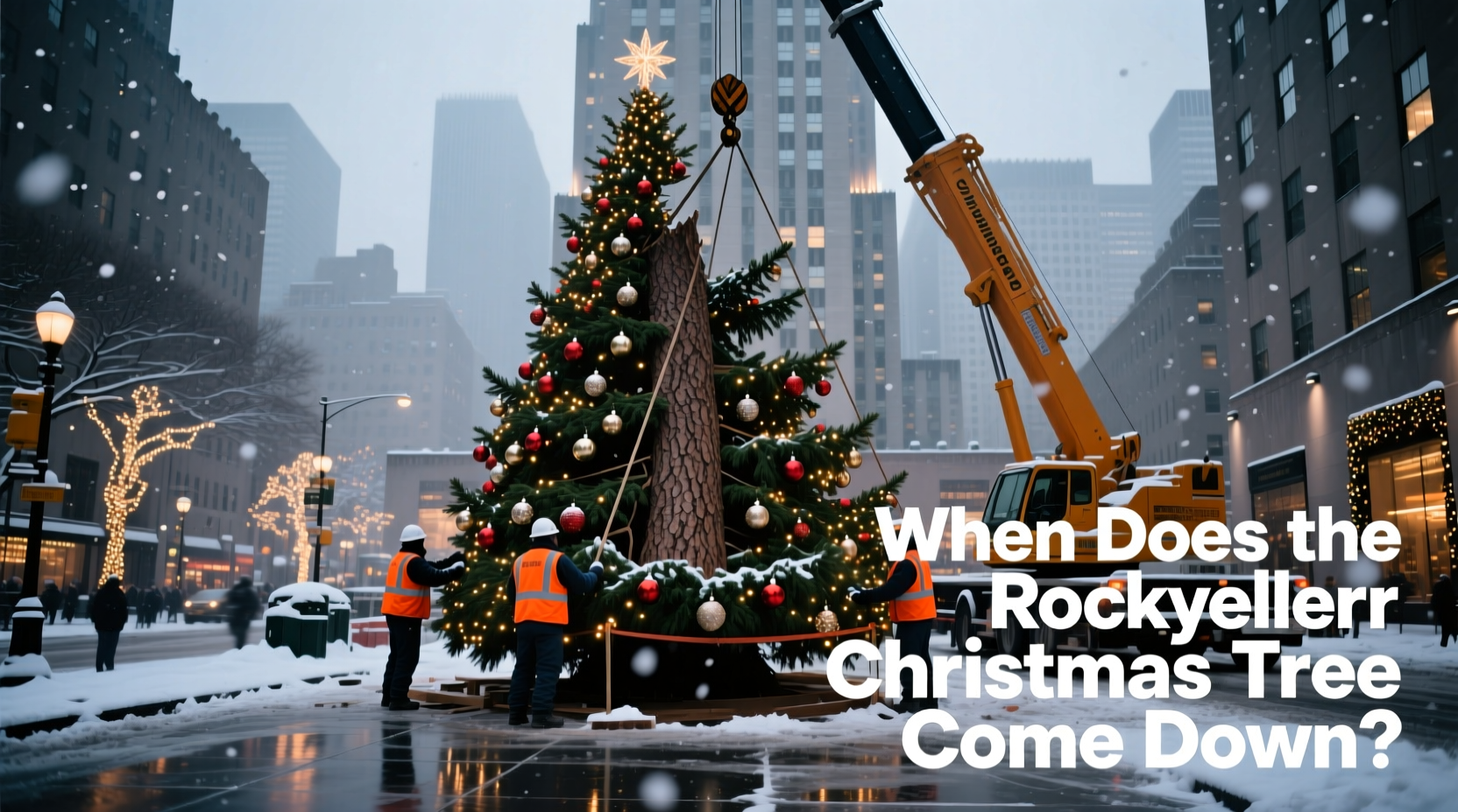 when does the rockefeller christmas tree come down