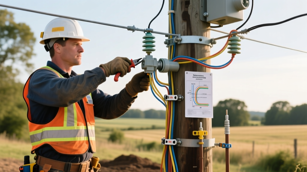 Electric Pole Wiring Safety: NEC Rules for Temporary & Rural Drops