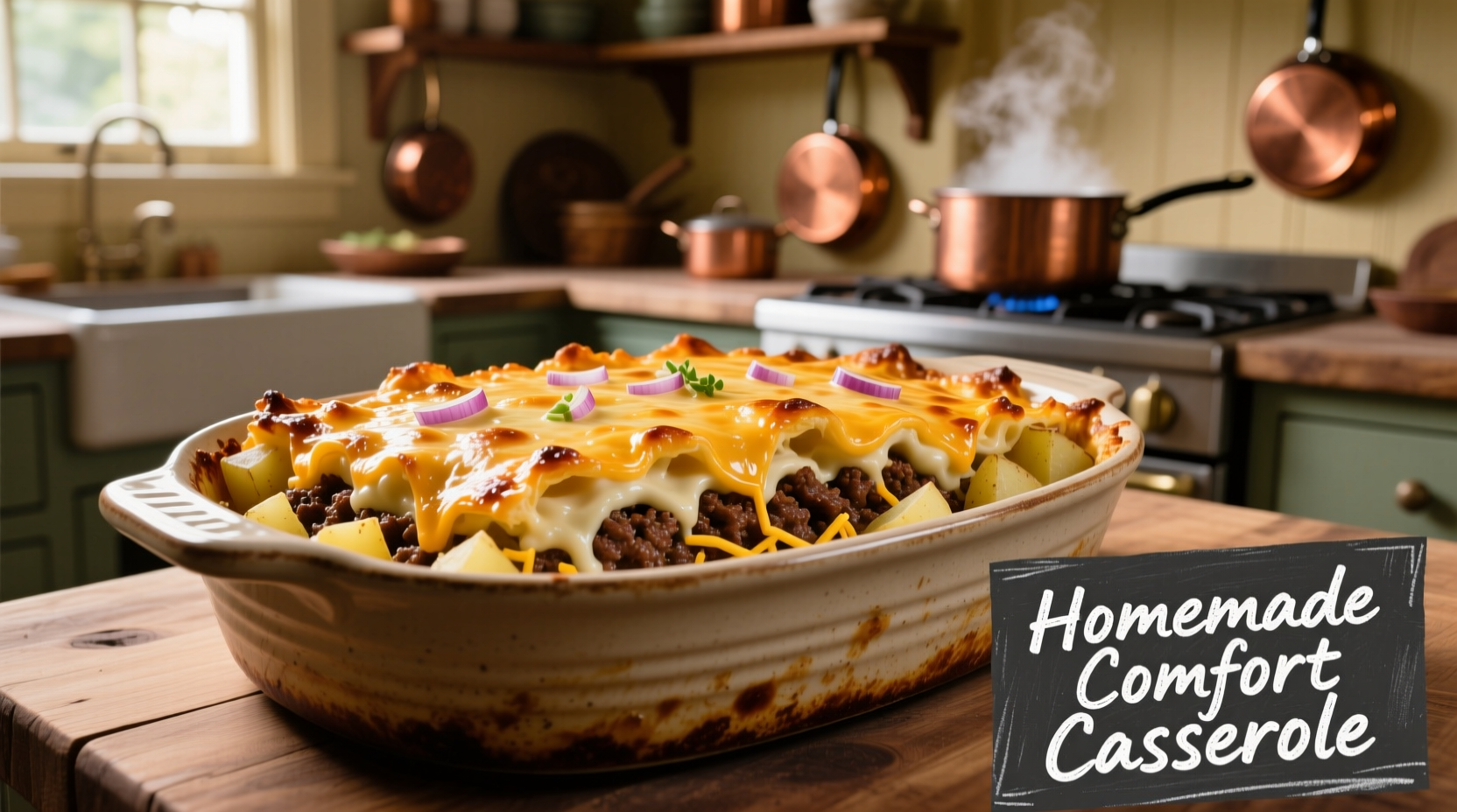 Perfect Hamburger Potato Cheese Casserole Recipe
