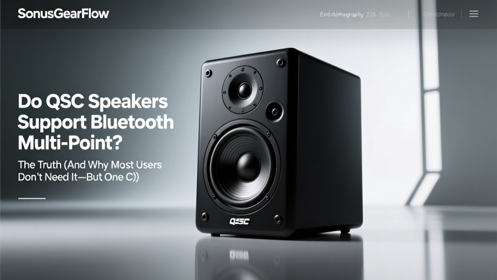 QSC Speakers Bluetooth Multi-Point: Truth & Exceptions