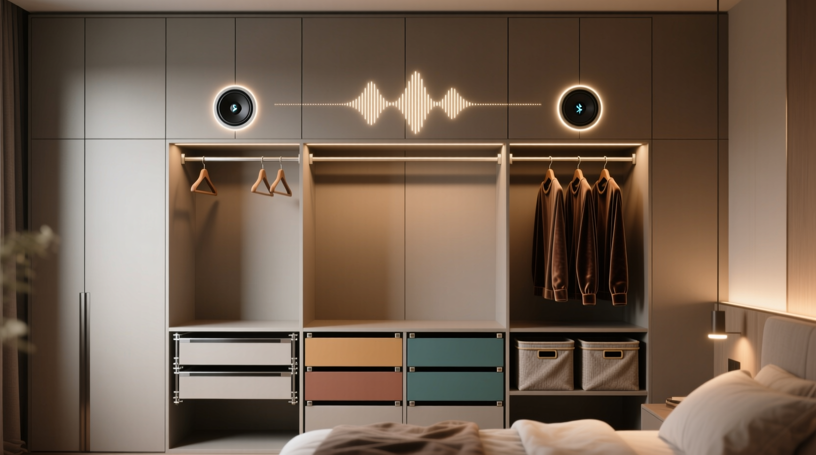 closet organization tips speakers vs silent bins