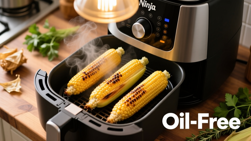 Air Fry Corn on the Cob in Ninja: Crispy, Sweet, Oil-Free