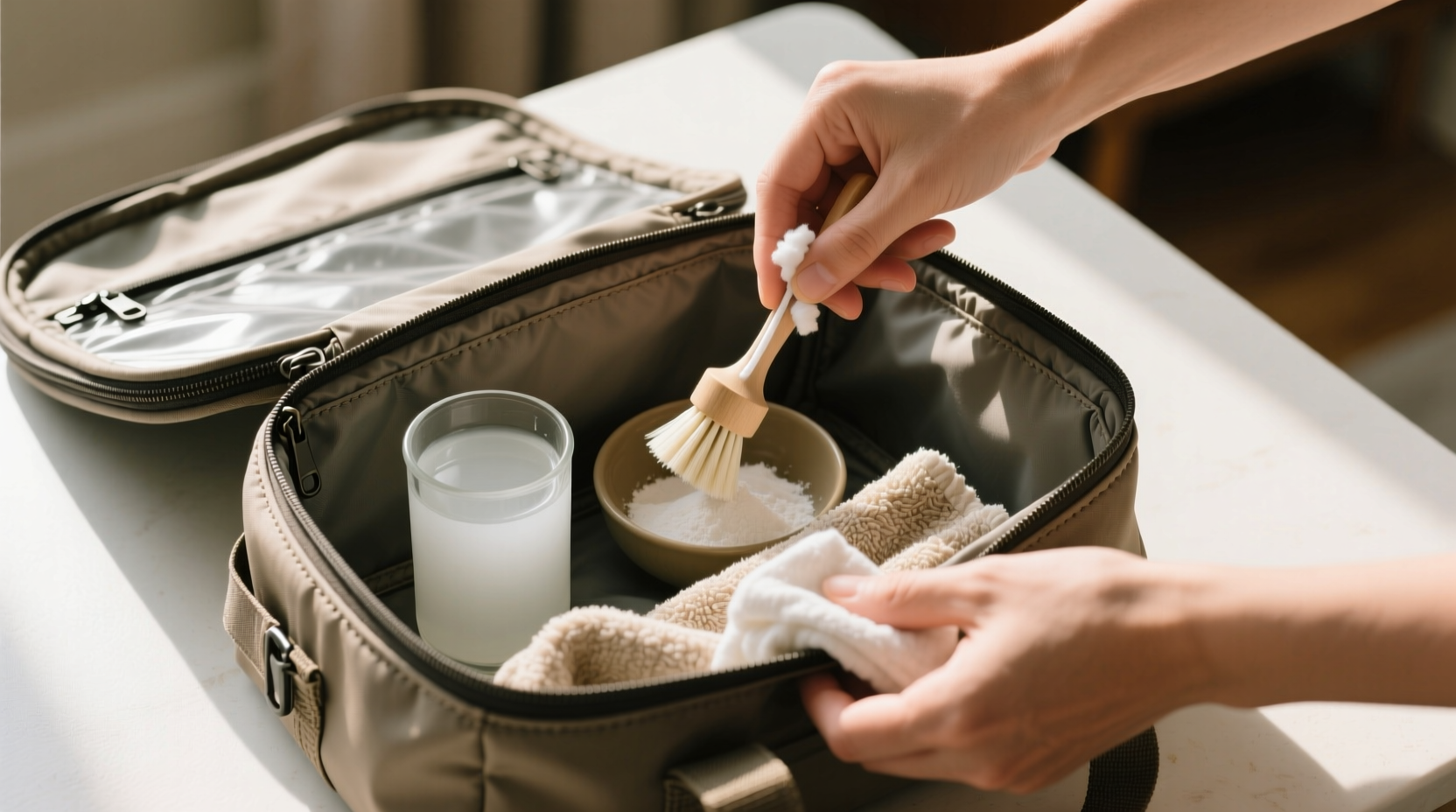 eco friendly cleaning tips for lunch bags