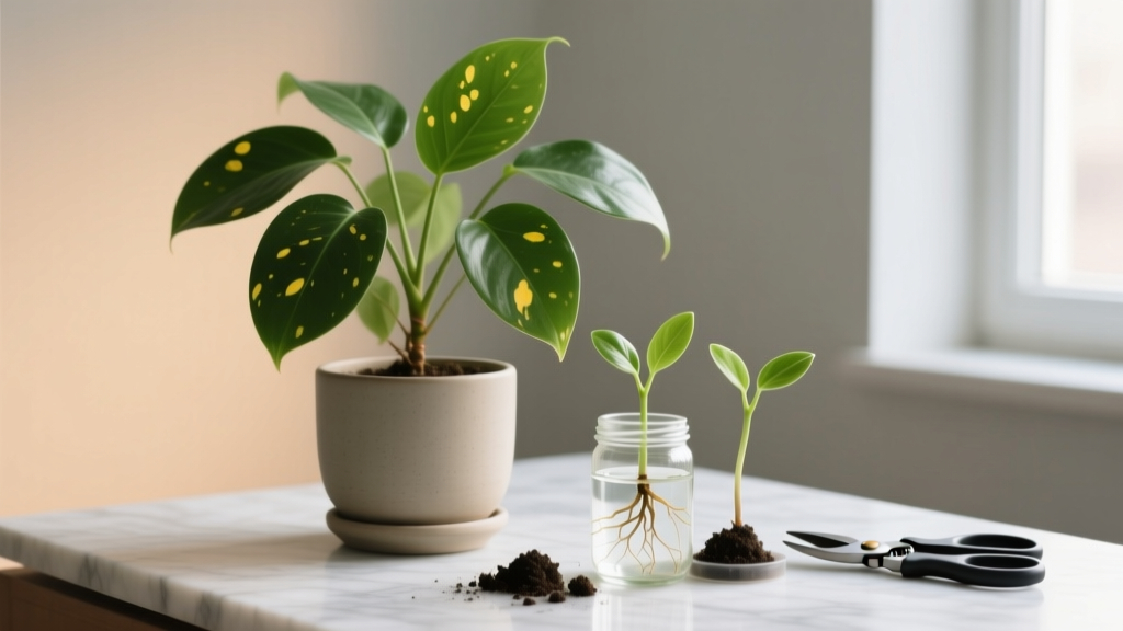 Yellow Spots on Indoor Plants: Causes & Propagation Fixes