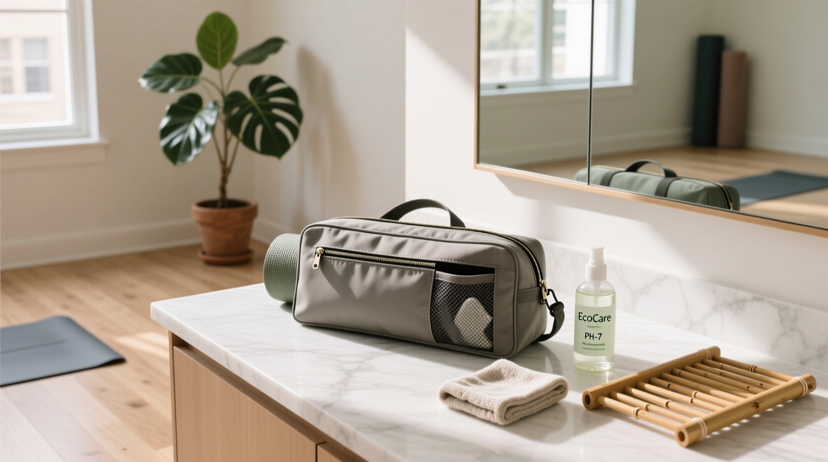 how to clean yoga mat carriers properly