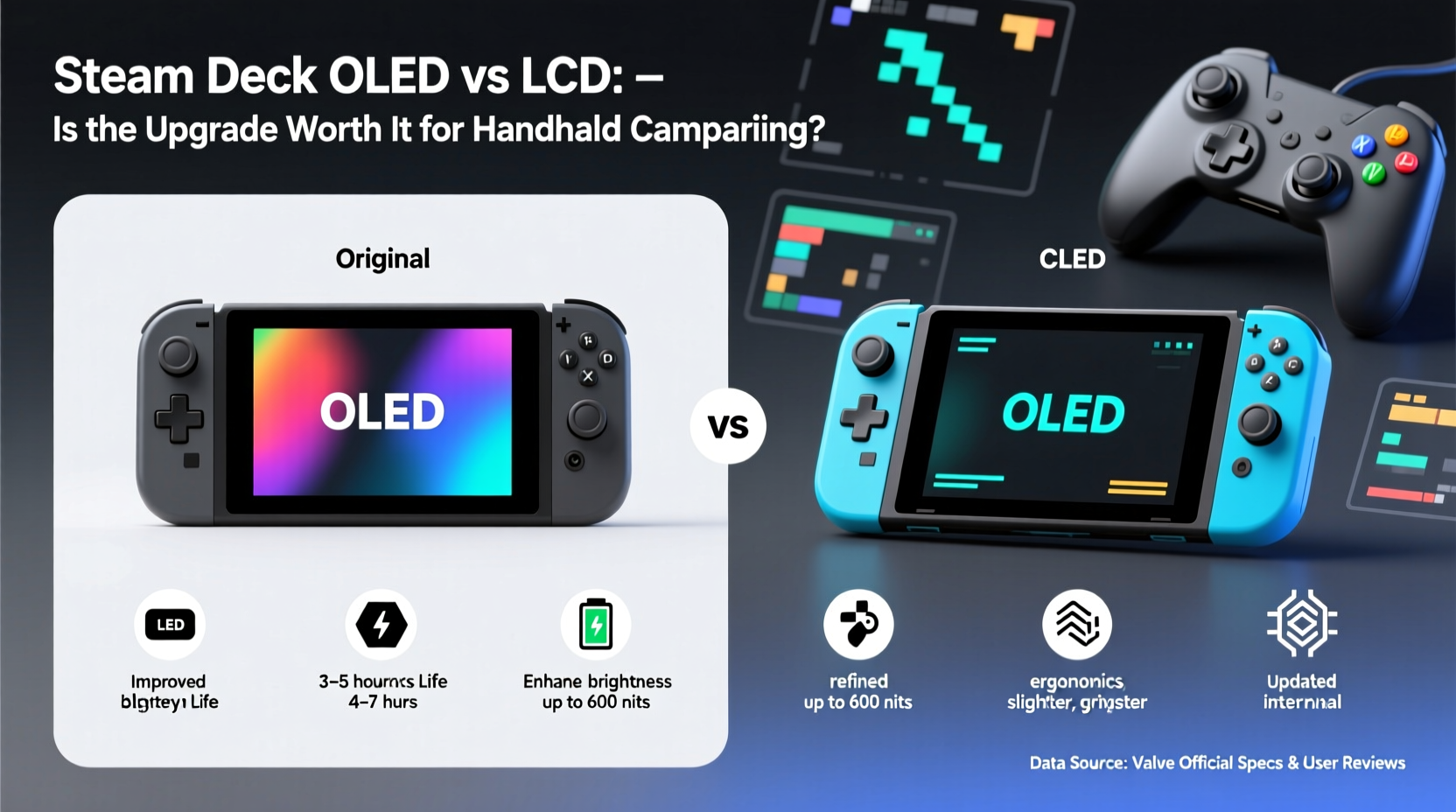 is the steam deck oled worth upgrading from the lcd version for handheld gaming