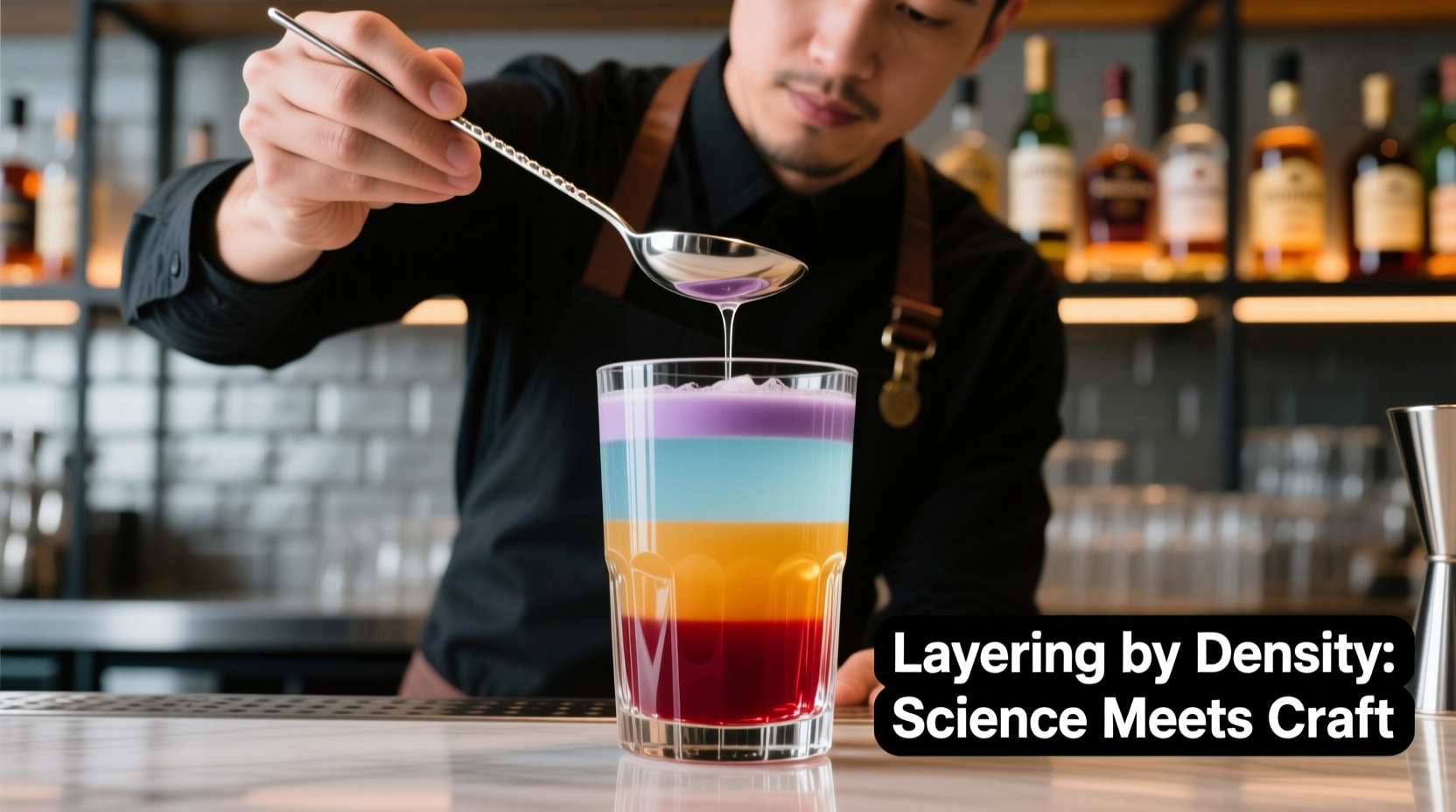 How To Layer Cocktails Perfectly Using Density Science And Spoons