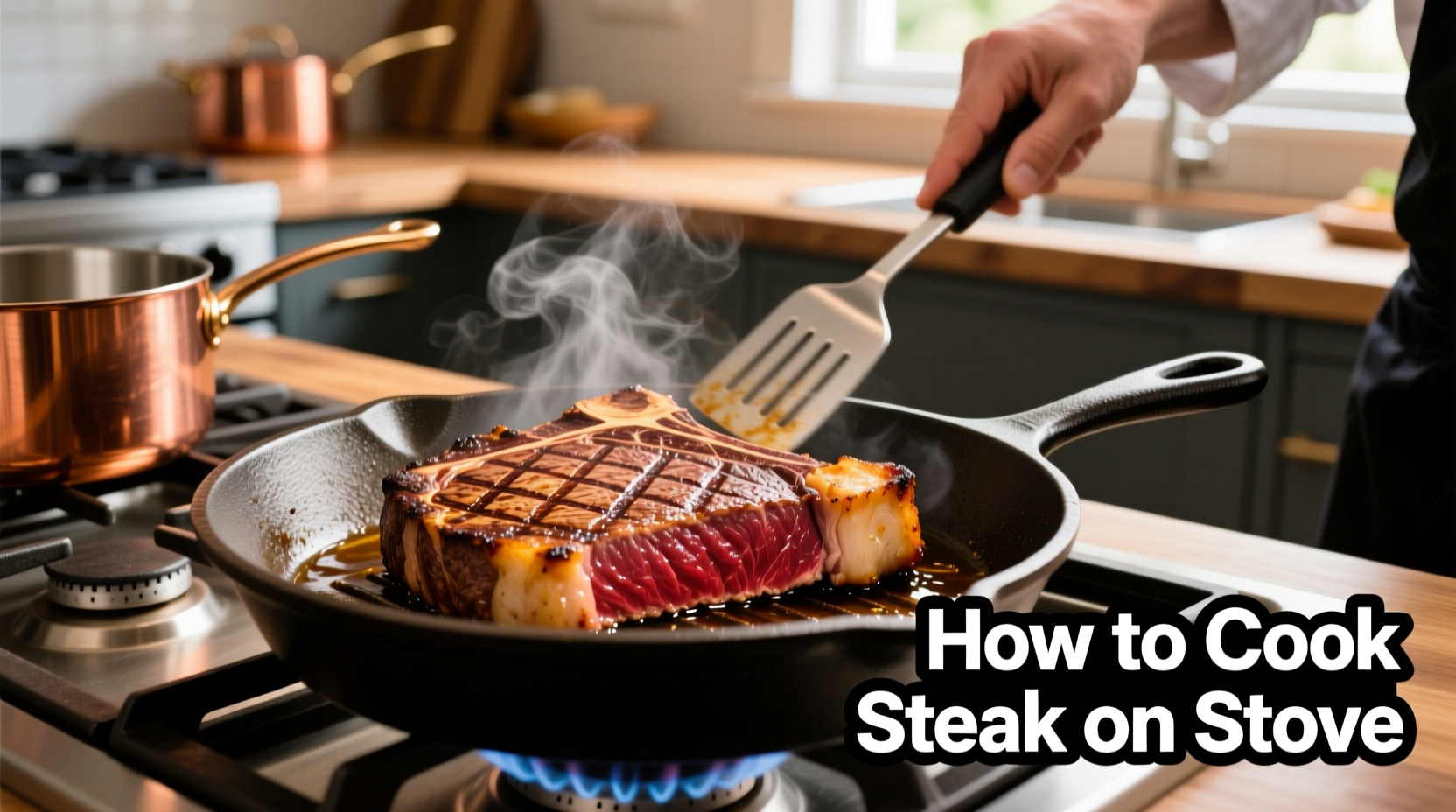 how to cook steak on stove