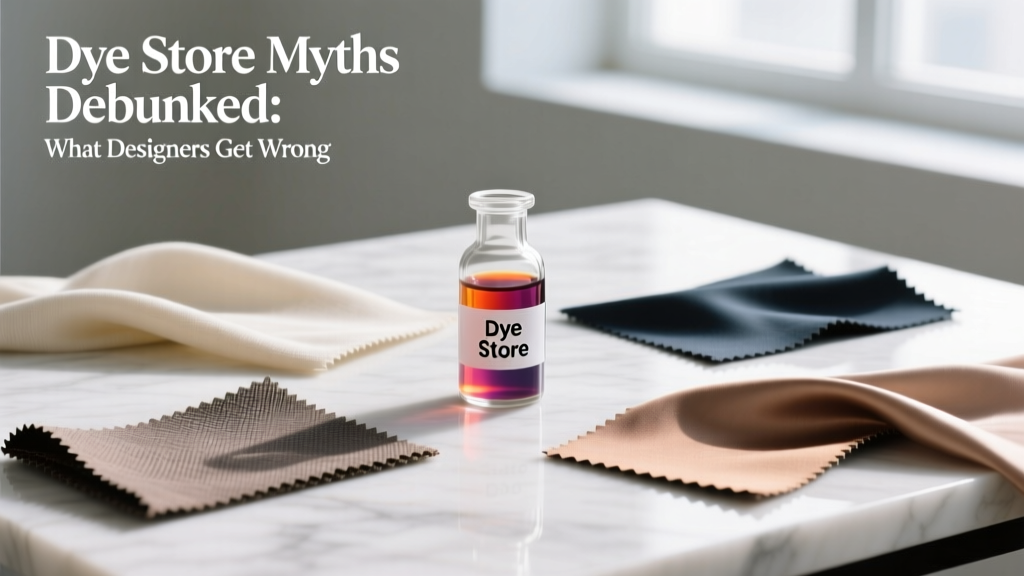 Dye Store Myths Debunked: What Designers Get Wrong