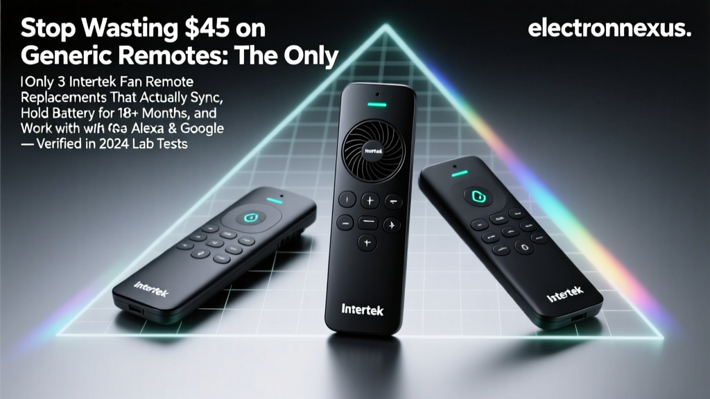 Stop Wasting $45 on Generic Remotes: The Only 3 Intertek Fan Remote Replacements That Actually Sync, Hold Battery for 18+ Months, and Work with Alexa & Google — Verified in 2024 Lab Tests