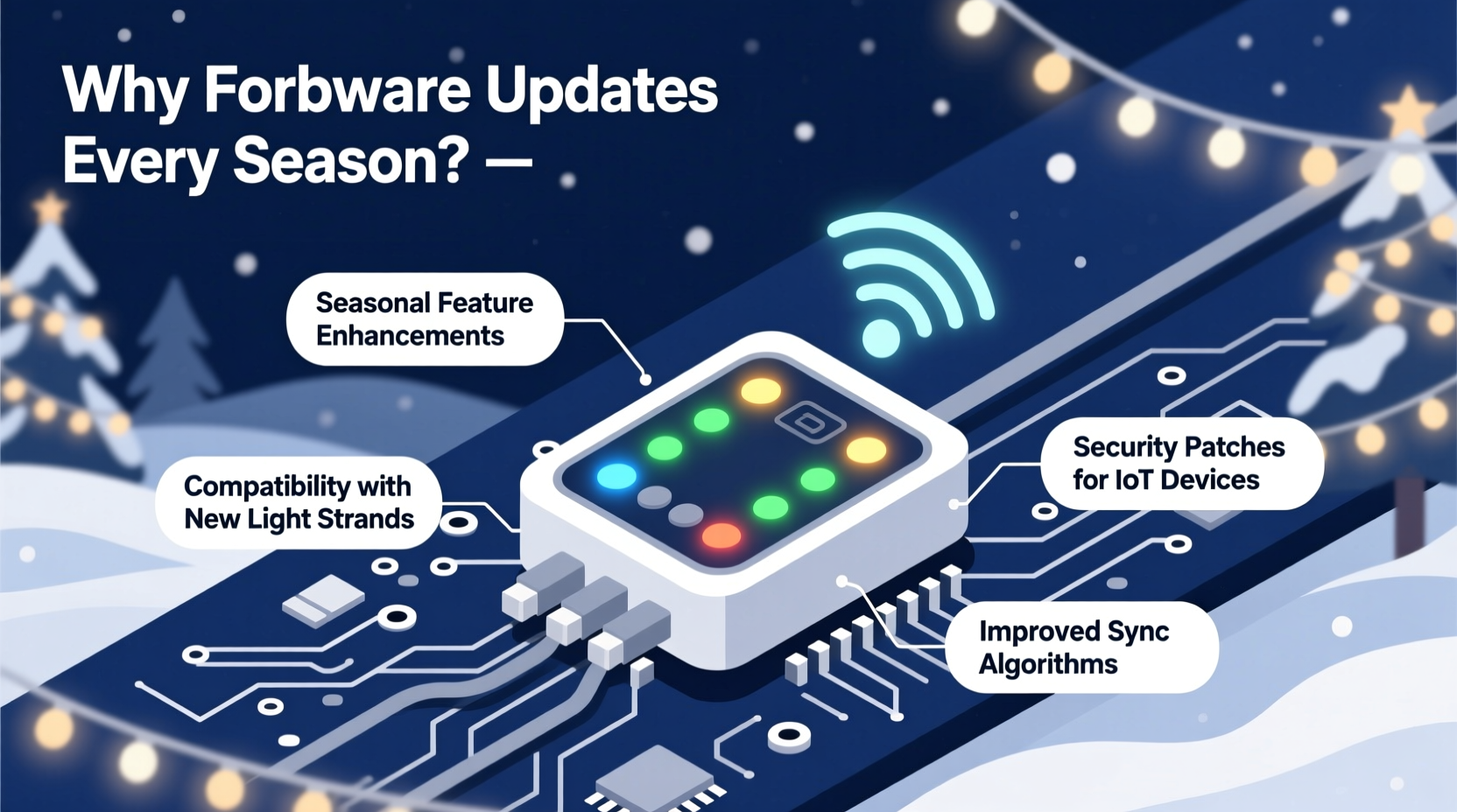 why do some christmas light controllers require firmware updates every season