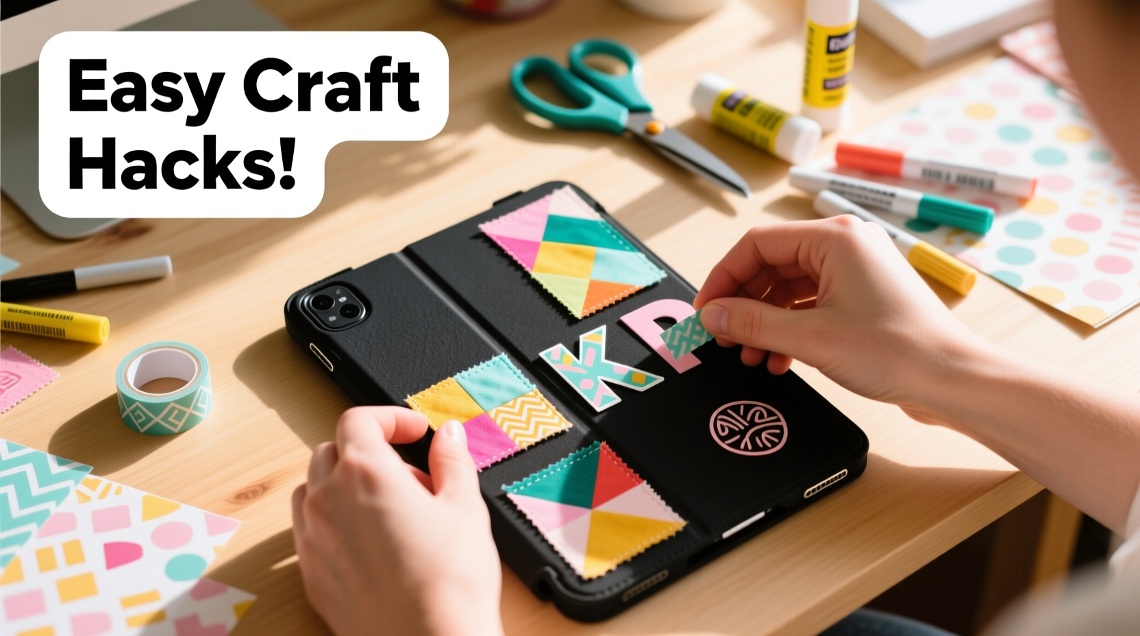 how to personalize your tablet case with easy craft hacks