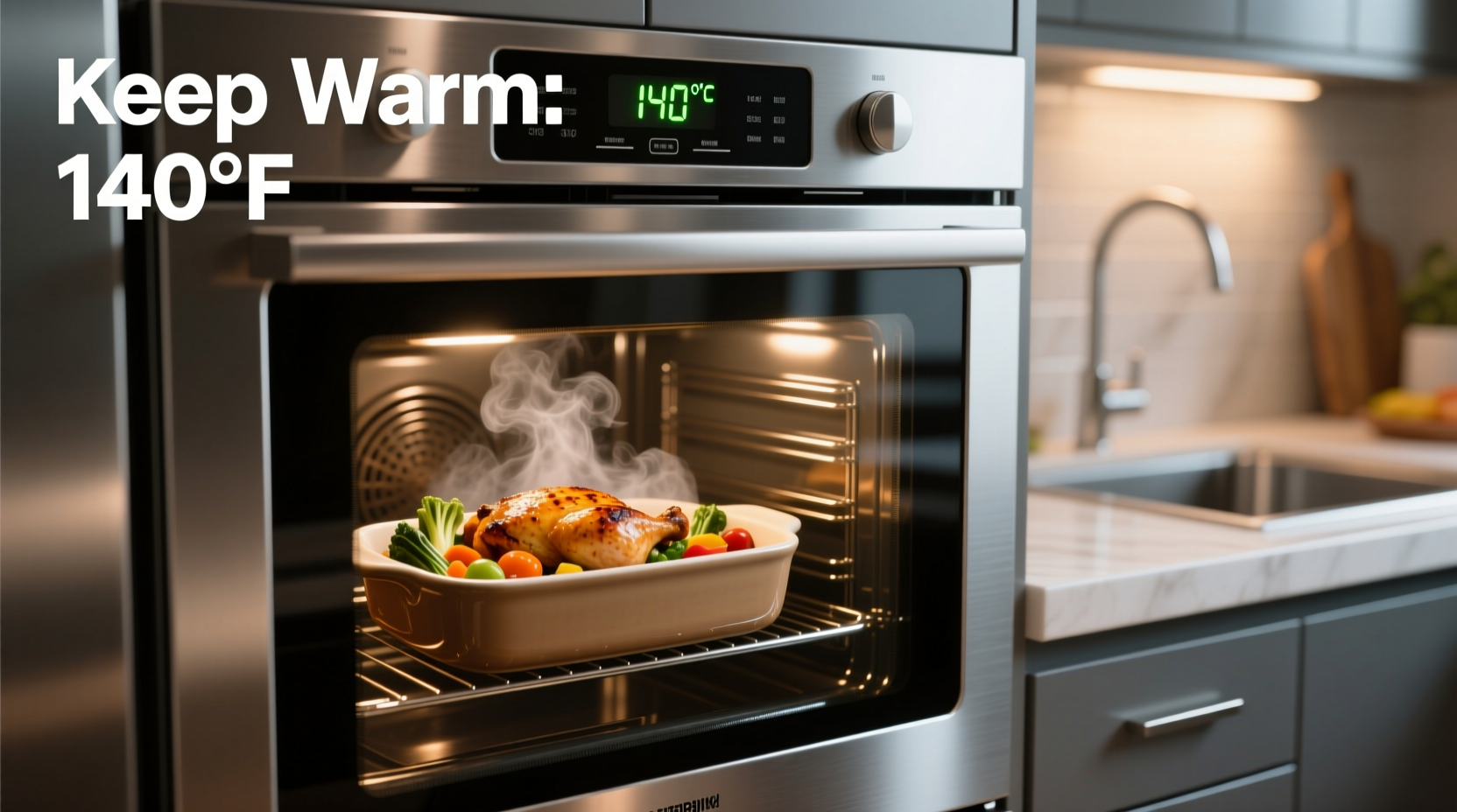what temp in oven to keep food warm