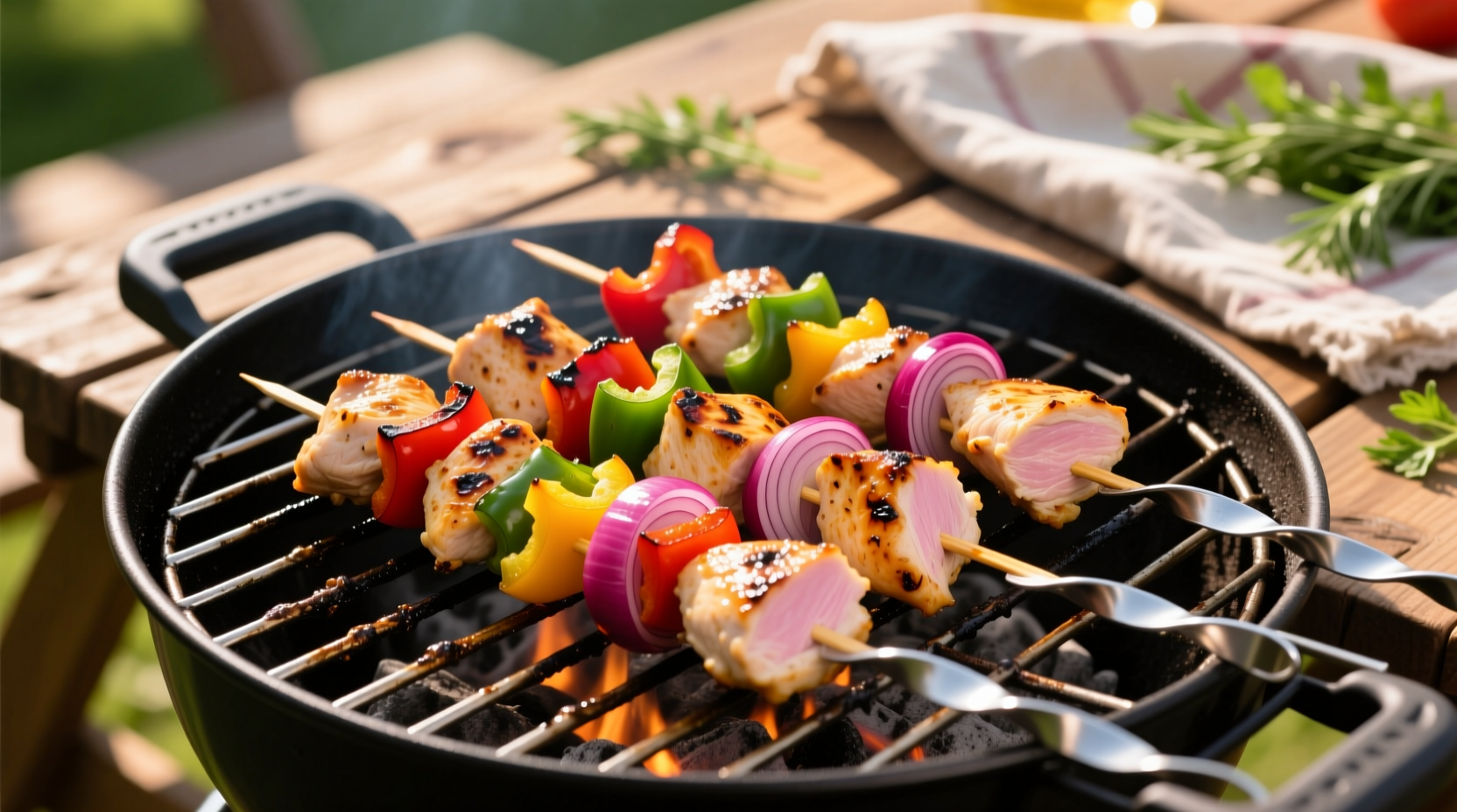 how long to cook chicken kabobs on grill