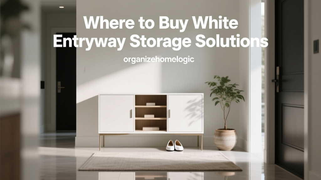 Where to Buy White Entryway Storage Solutions