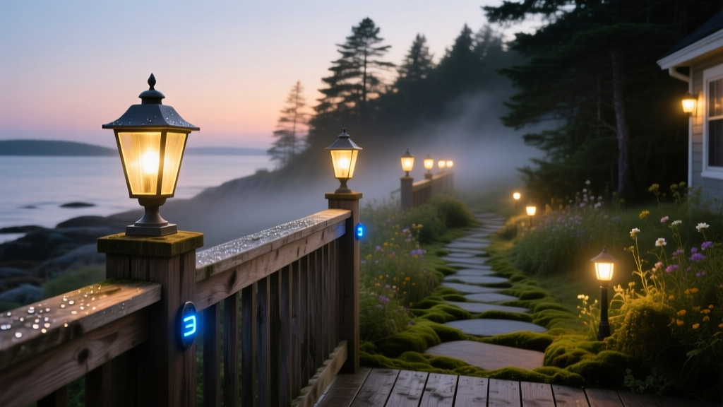 Deck Post Cap Lights: Hardwired vs. Rechargeable Lithium
