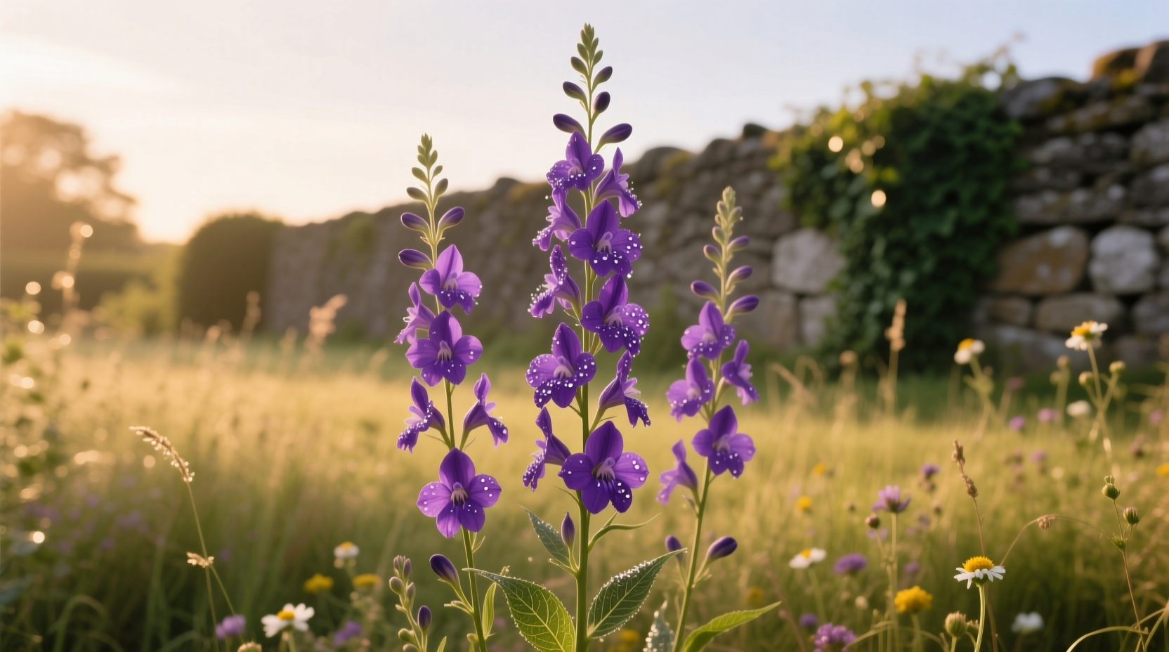 tall purple annuals