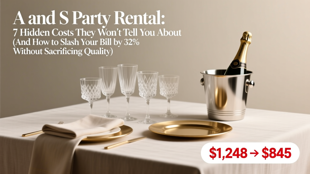 A and S Party Rental Hidden Costs (2026) | Slash 32%