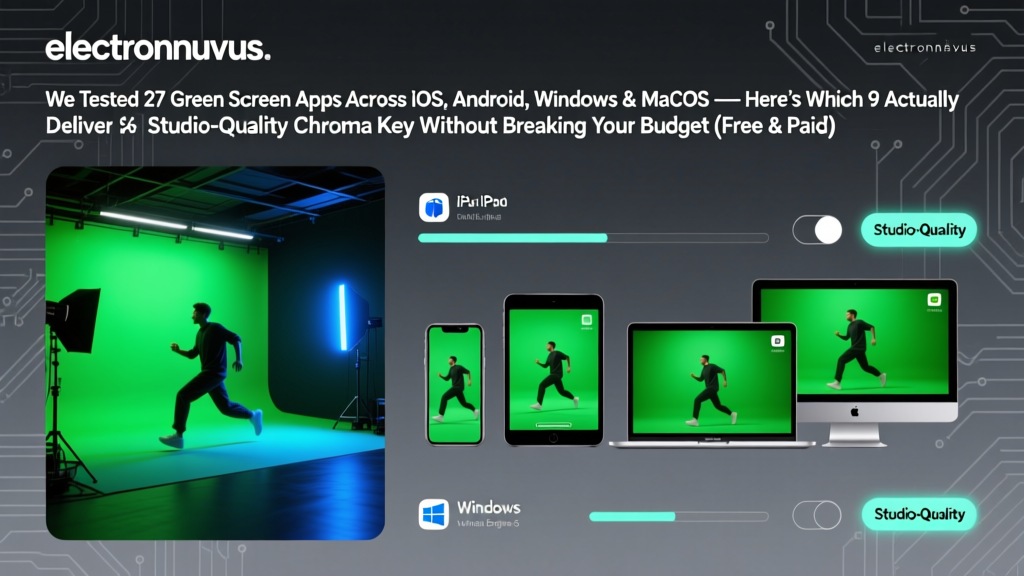 We Tested 27 Green Screen Apps Across iOS, Android, Windows & macOS — Here’s Which 9 Actually Deliver Studio-Quality Chroma Key Without Breaking Your Budget (Free & Paid)