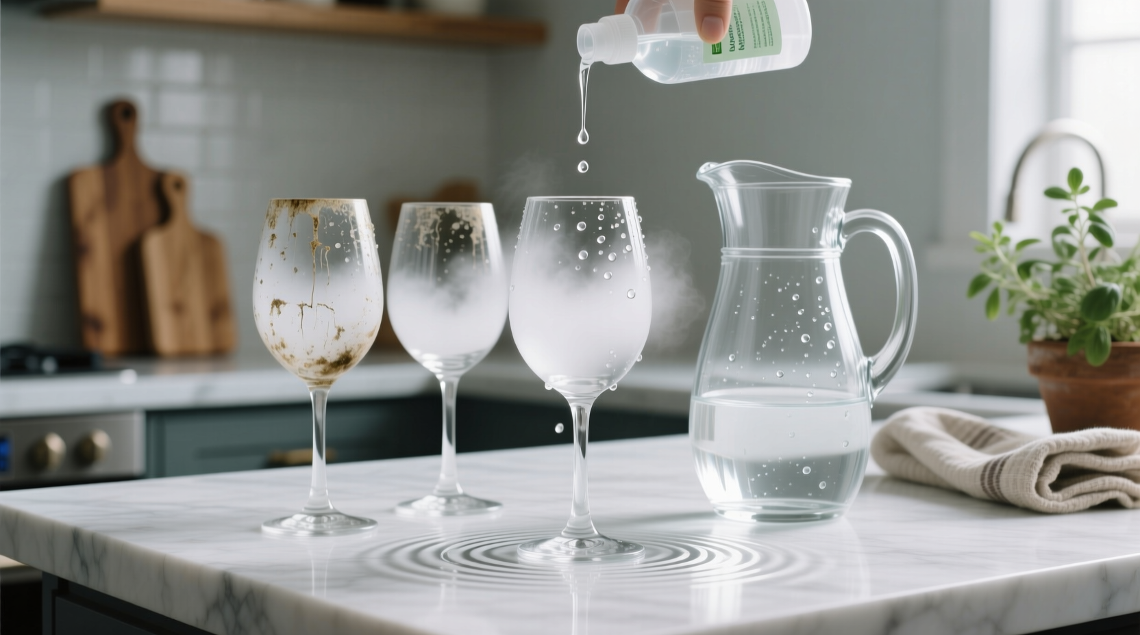 Clean Cloudy Glassware Without Rinse Aid