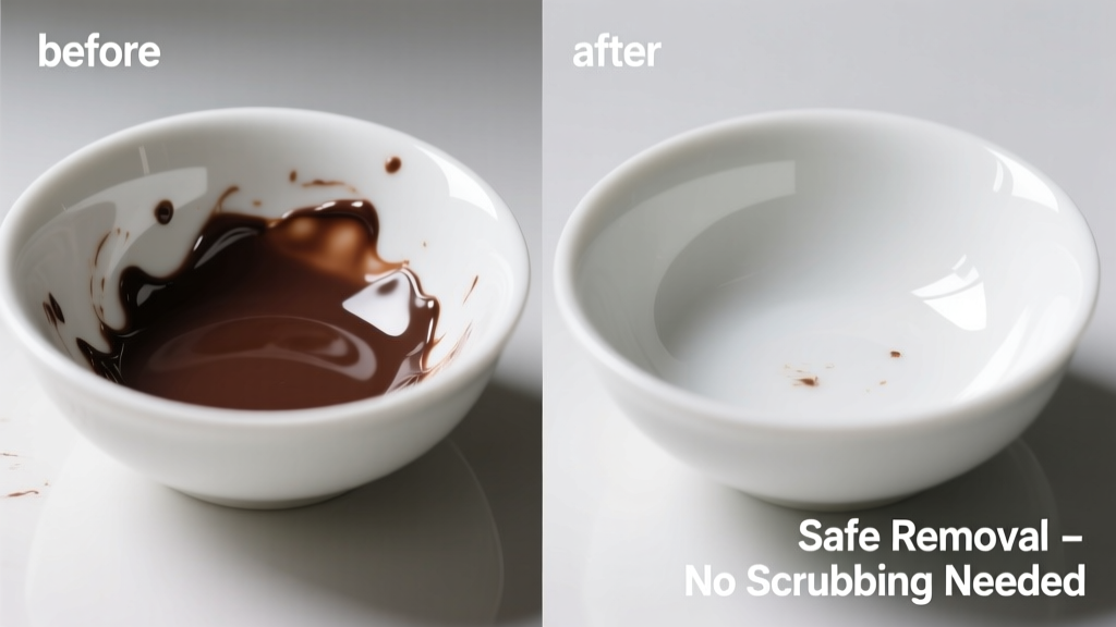 How to Remove Chocolate from Porcelain Safely