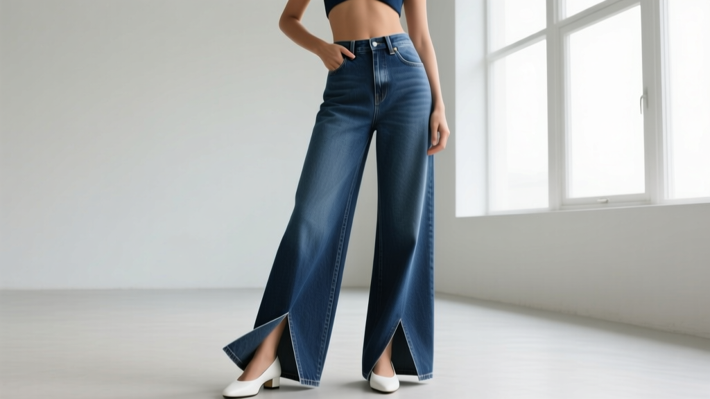 How to Hem Wide Leg Jeans Without Losing Shape