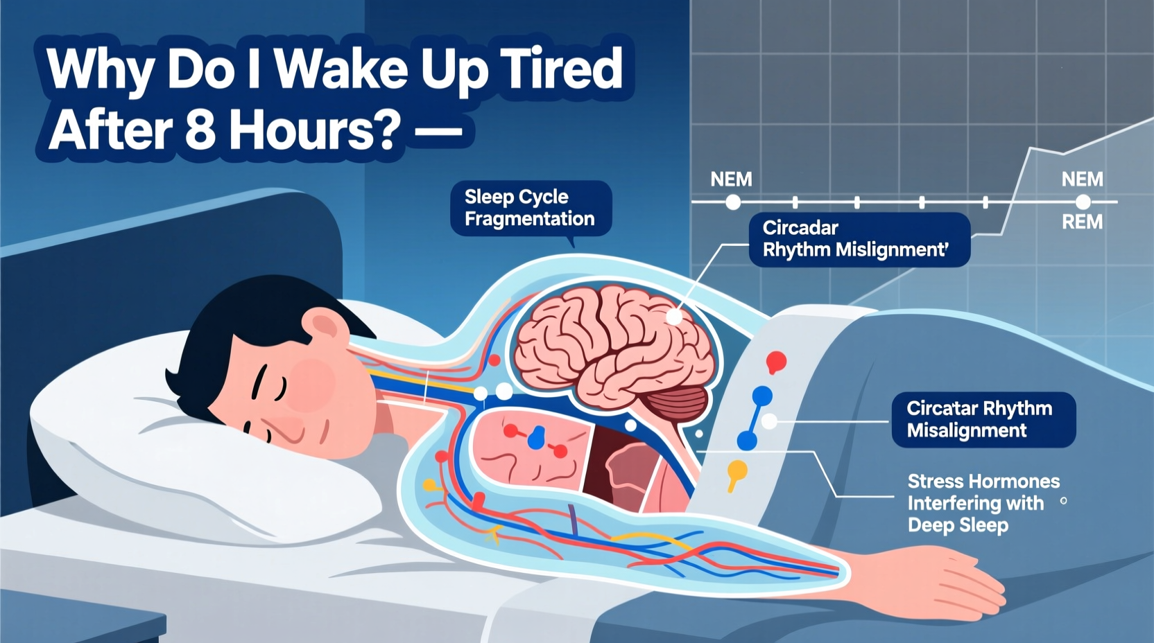 why do i wake up tired even after 8 hours of sleep analyzing sleep cycles