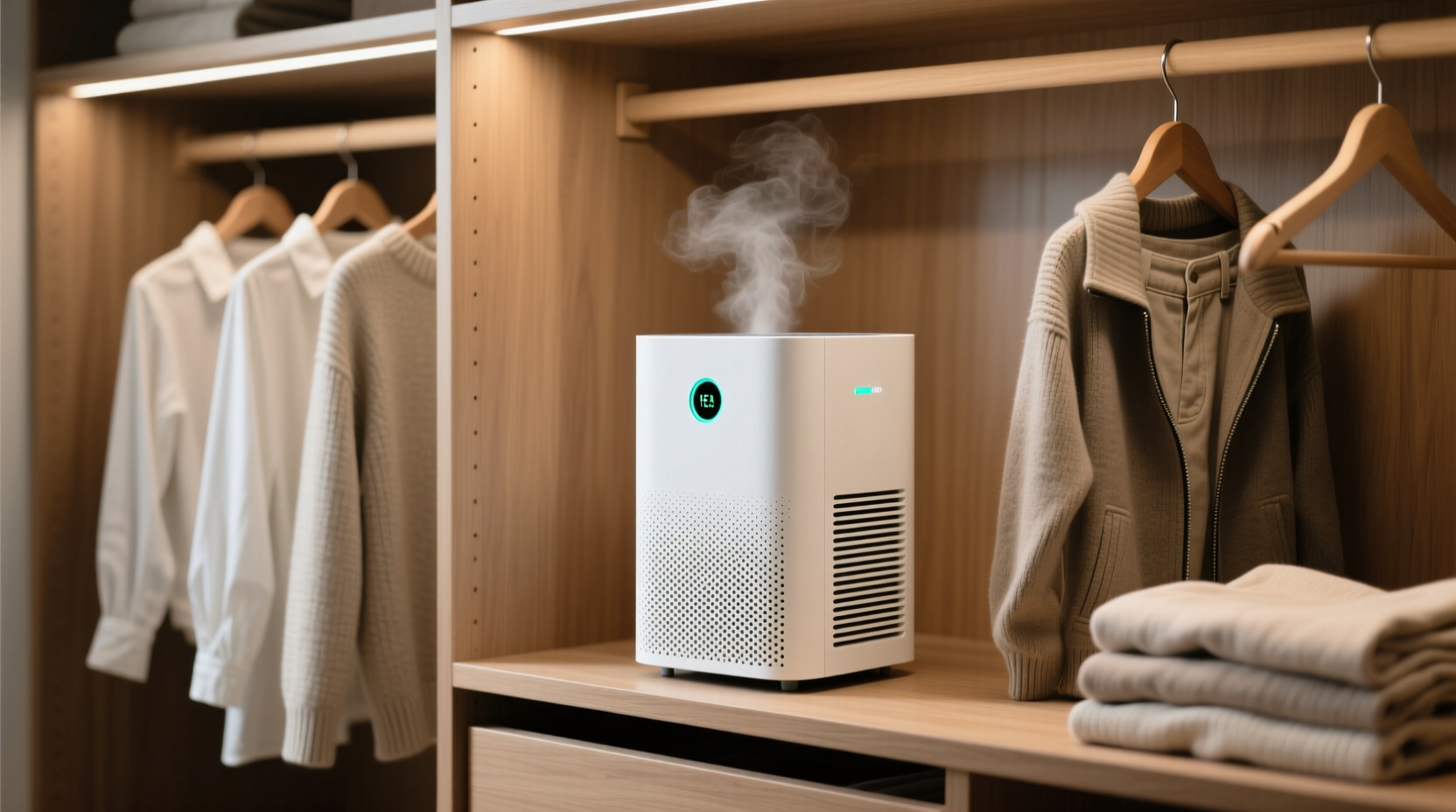 closet air purifier tips reduce odor allergens