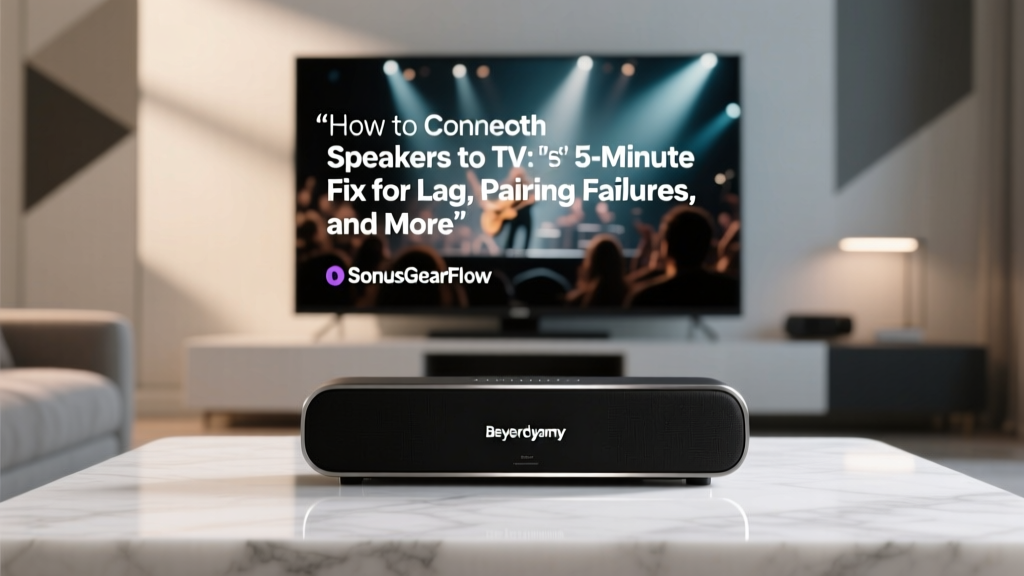 Beyerdynamic Bluetooth TV Setup: Fix Lag & Pairing (2026)