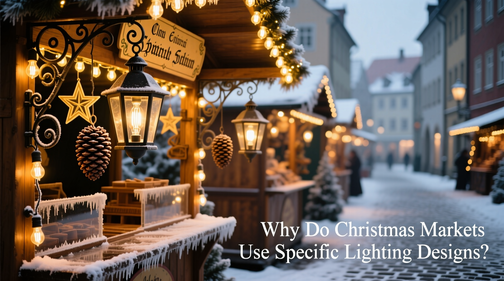 why do christmas markets use specific lighting designs