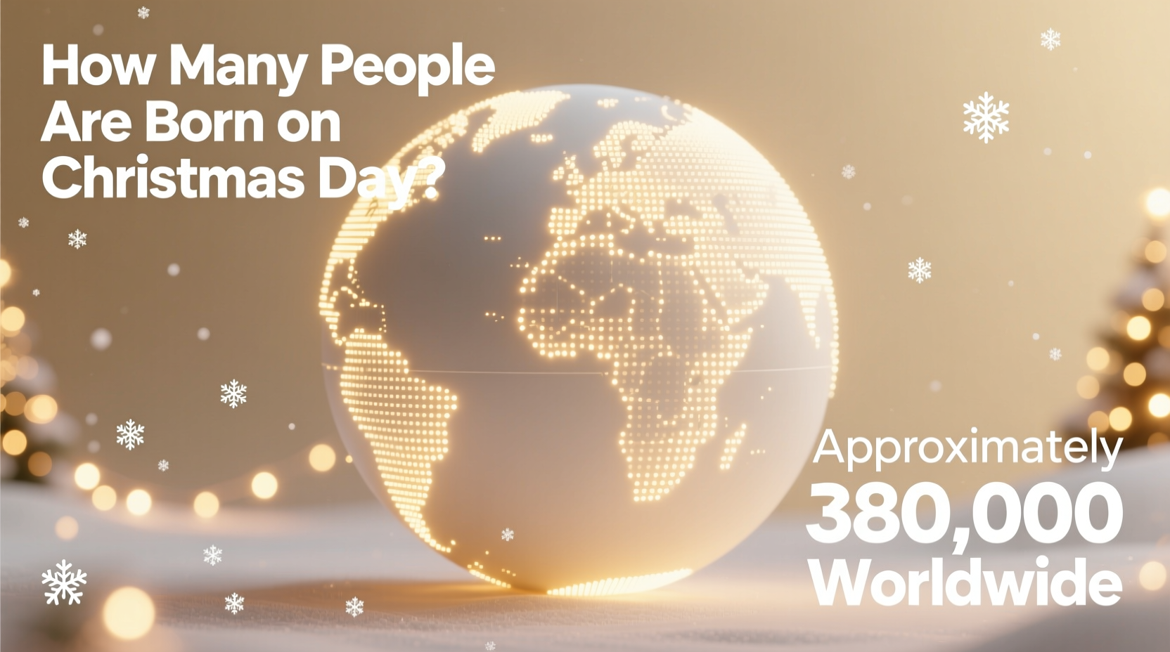 how many people are born on christmas