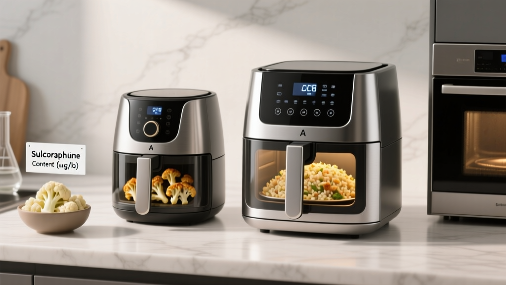 Frozen Cauliflower Rice: Air Fryer (400°F/8min) vs. Micro...